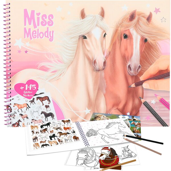 Miss Melody Pferde Malbuch 