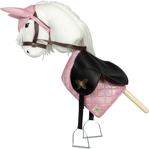 ASTRUP zadeldek en oornetje Hobby Horse pink