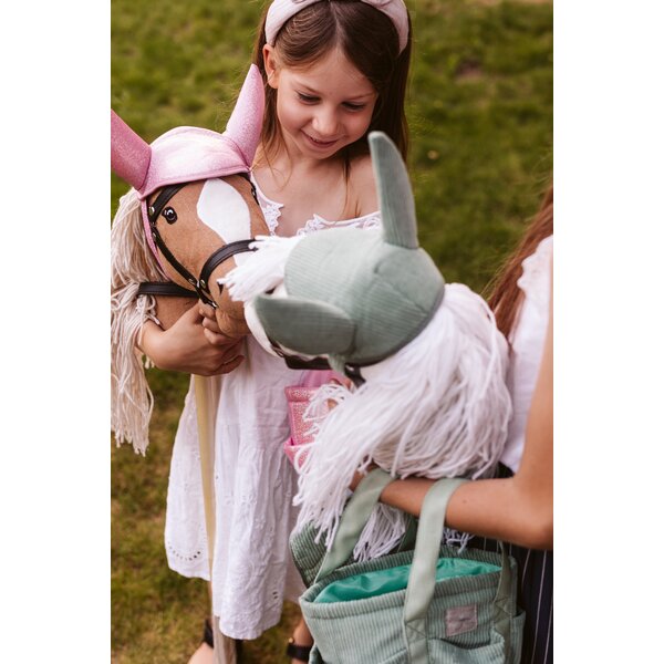 ASTRUP zadeldek en oornetje Hobby Horse pink