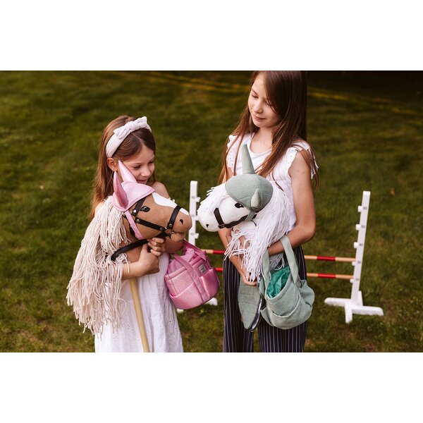 ASTRUP zadeldek en oornetje Hobby Horse pink