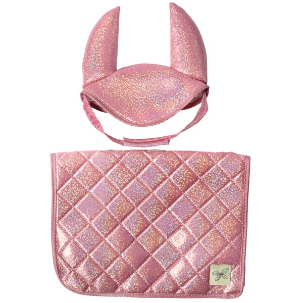 ASTRUP zadeldek en oornetje Hobby Horse pink