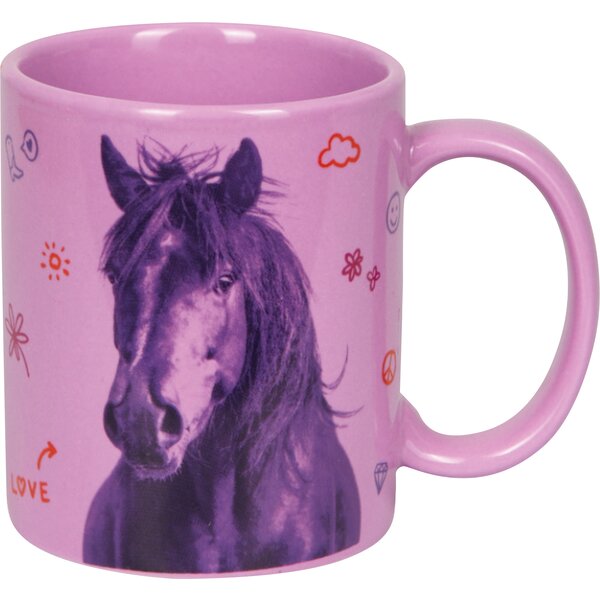 DIE SPIEGELBURG Porzellan Tasse I LOVE HORSES 