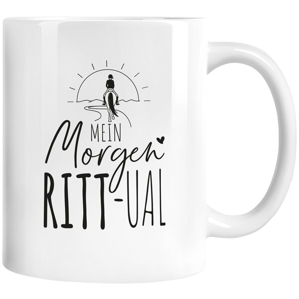 mrs. RIDE Keramiktasse white | Morgen Ritt