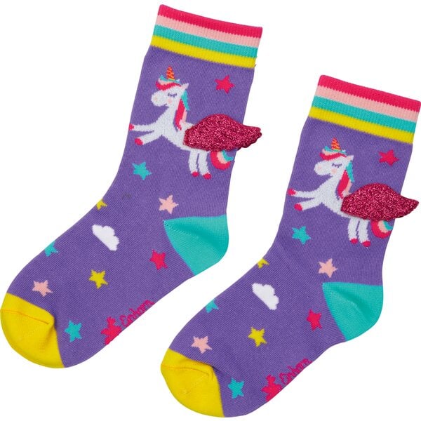 DIE SPIEGELBURG Socken mit Flügeln Einhorn-Paradies 