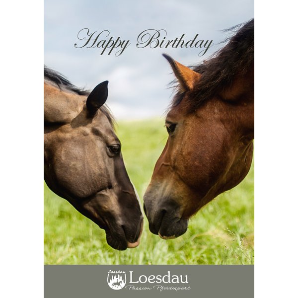 Loesdau Gutschein zum Drucken Birthday Horses