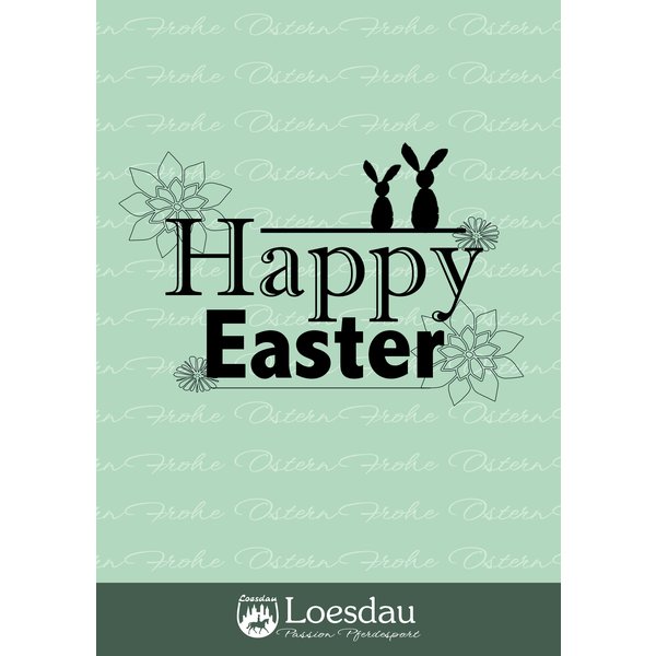 Loesdau Gutschein zum Drucken Happy Easter