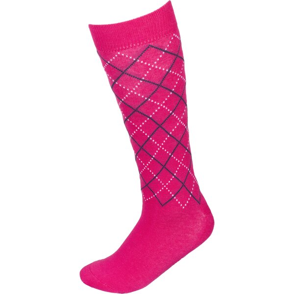 RIDE now kniekousen met fijn ruitenpatroon berry pink/black | 35-38