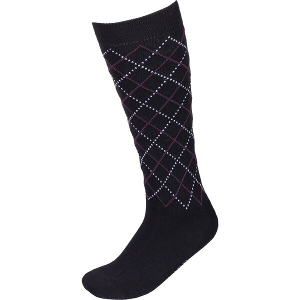 RIDE now kniekousen met fijn ruitenpatroon black/blue icing | 35-38