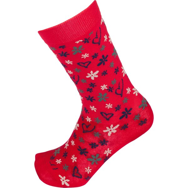 black forest kids Thinsocks mit Allovermuster red berry | 23-28