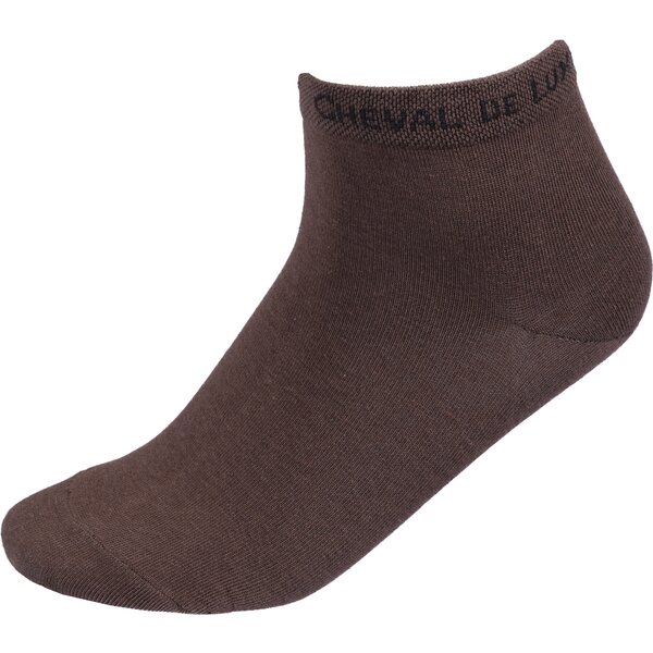 Cheval de Luxe korte sokken chocolate brown | 35-38