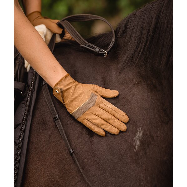 Roeckl rijhandschoenen Manecaress caramel | 8,5