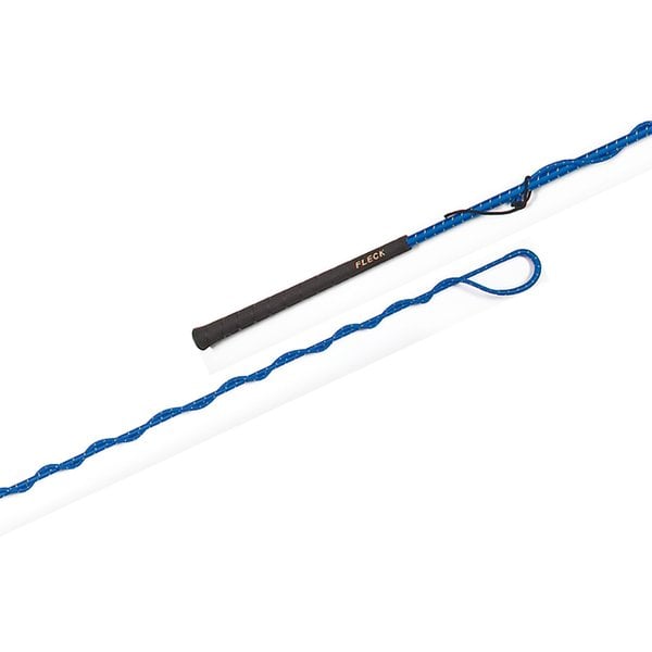 FLECK Longierpeitsche in 2-Farben-Optik royalblau | 200 cm
