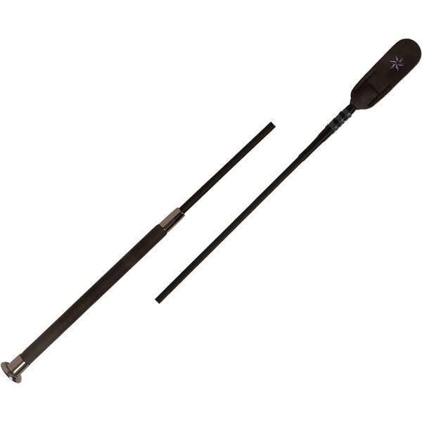 VELARI dressuurzweep Guidance met leren handgreep black | 120 cm