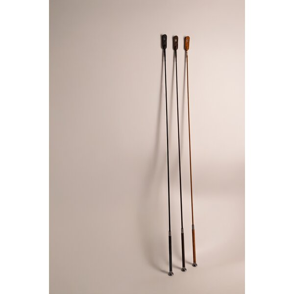 VELARI dressuurzweep Guidance met leren handgreep black | 120 cm