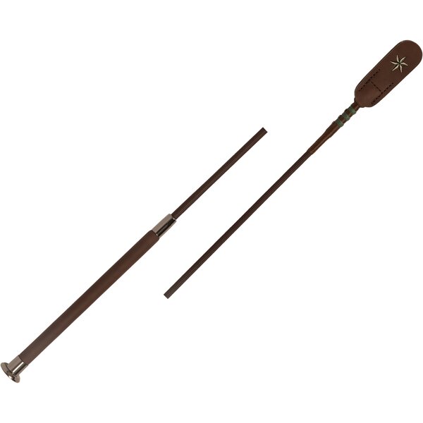 VELARI dressuurzweep Guidance met leren handgreep brown | 120 cm