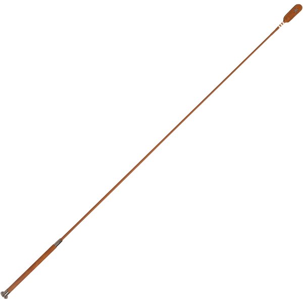 VELARI dressuurzweep Guidance met leren handgreep light brown | 120 cm