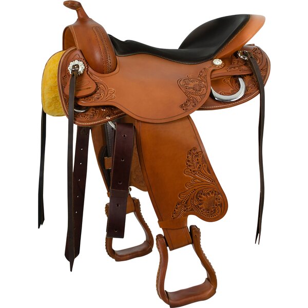 ACAVALLO Westernsattel Freemax cognac | 16 Zoll