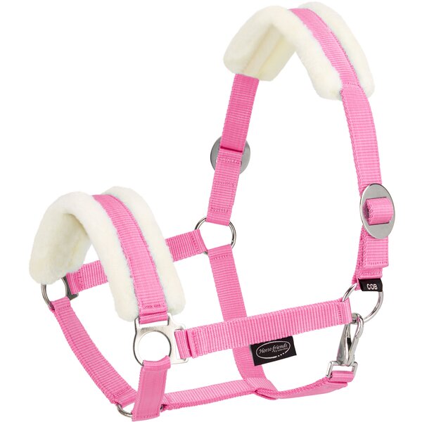 Horse-friends webhalster FauxFur Sliding Buckle pink | Shetty