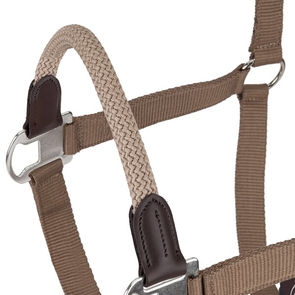 Horse-friends halster met koord-neusriem 