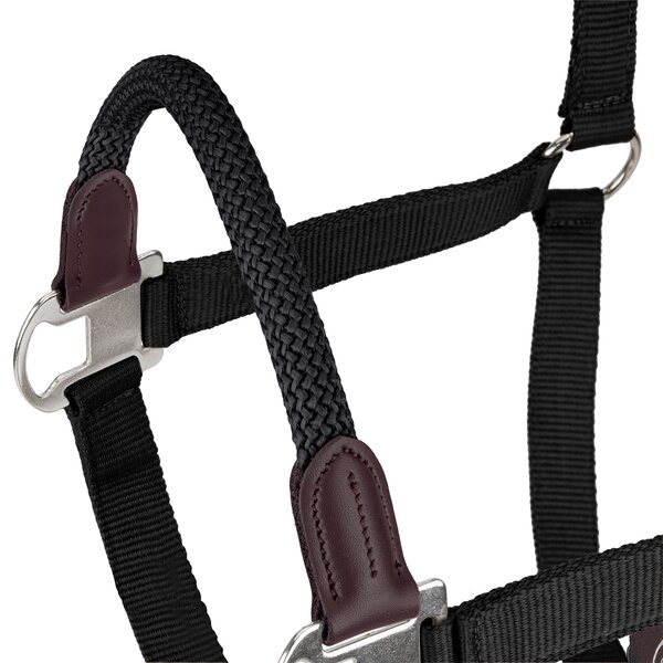 Horse-friends halster met koord-neusriem 