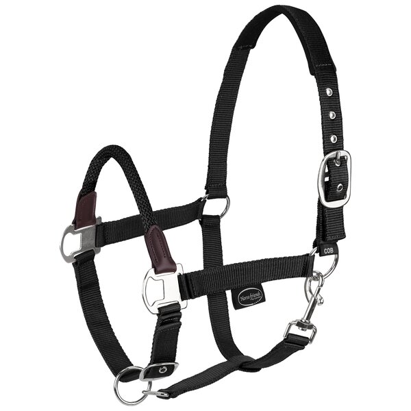 Horse-friends halster met koord-neusriem 