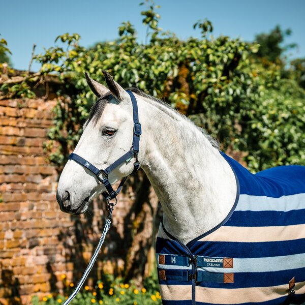 Horseware halster en halstouw Newmarket witney/navy | Pony
