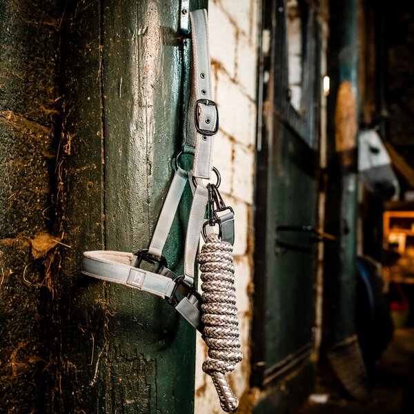 Horseware halster en halstouw Newmarket witney/charcoal | Pony