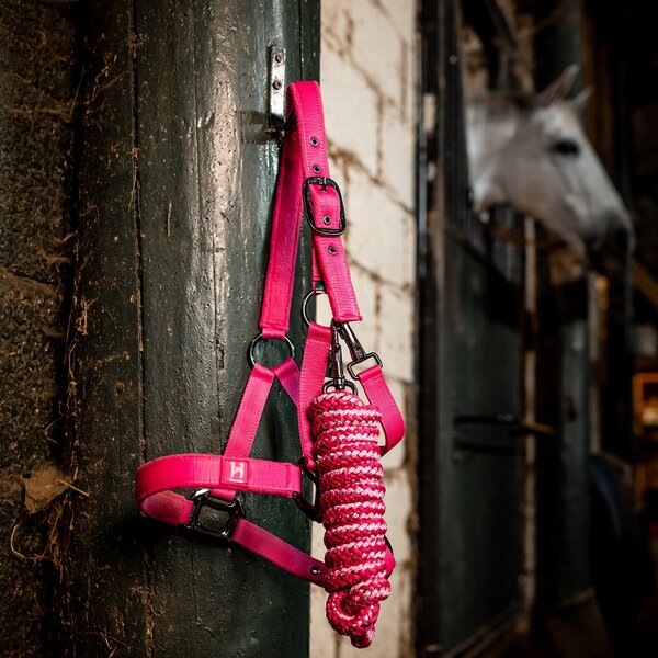 Horseware halster en halstouw Newmarket whitney/pink | Pony