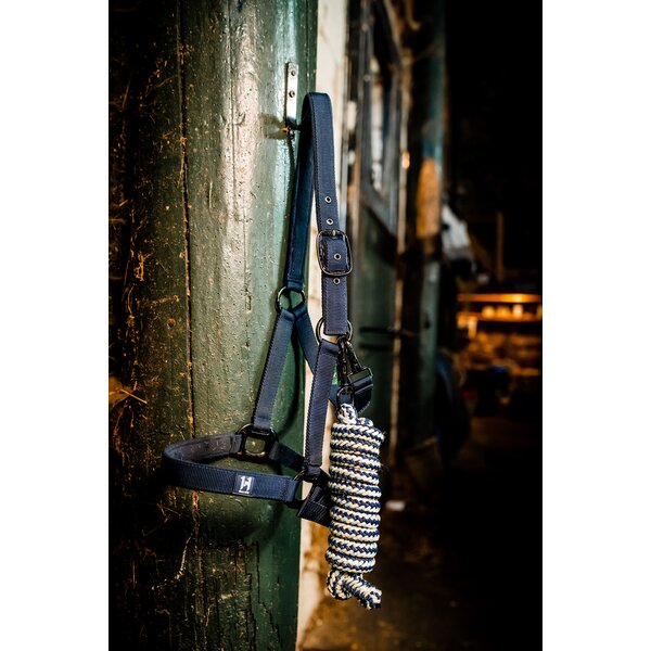 Horseware halster en halstouw Newmarket witney/navy | Pony