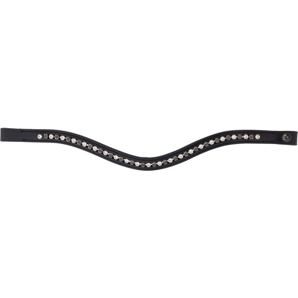 MONTIVUM frontriem Florenz black/grey | Warmbloed