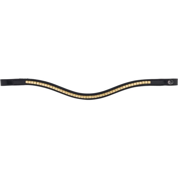 MONTIVUM frontriem Oslo black/gold | Warmbloed