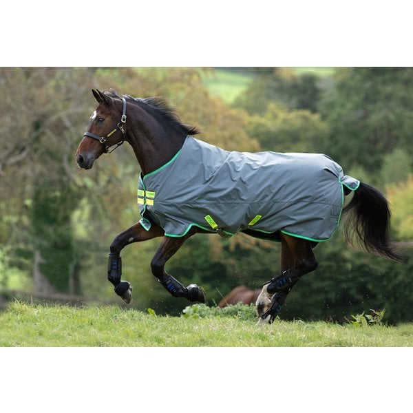 Horseware Outdoordecke AMIGO Hero 900 Medium grey/green/limegreen | 145 cm