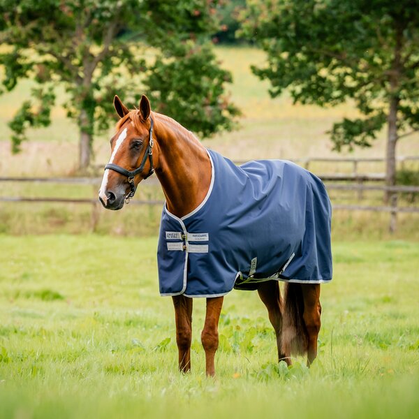 HORSEWARE Weidedecke AMIGO Ripstop 900 Denier, 100 g navy/ titaniumgrey | 160 cm