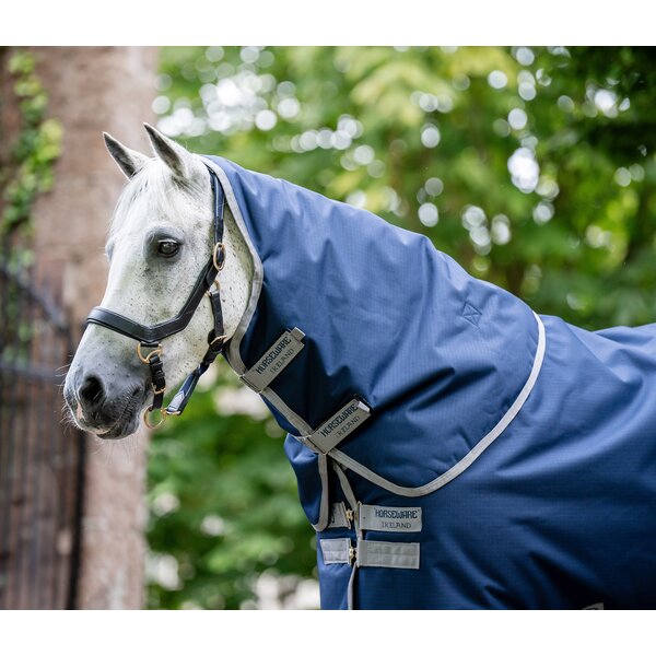 HORSEWARE halsstuk AMIGO Ripstop 900, 150 g navy/titanium grey | S