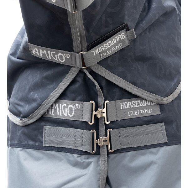 HORSEWARE outdoordeken AMIGO Hero Ripstop 50 g horseware print/silver & grey | 125 cm