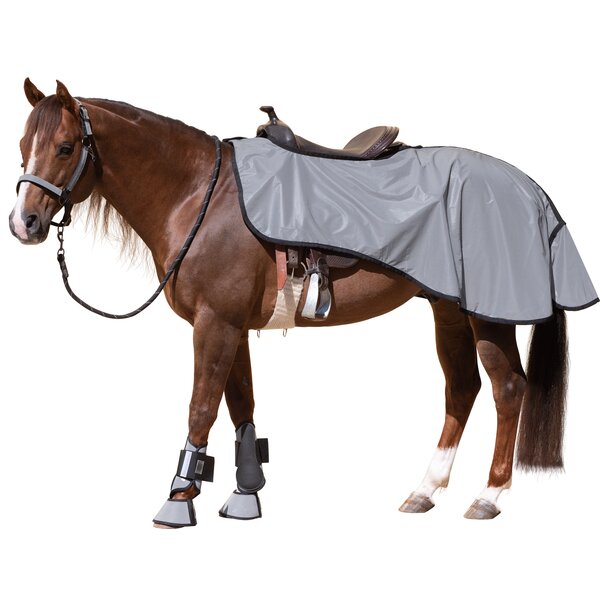 L-pro West Reflex uitrijddeken western silver | 150 cm (L)