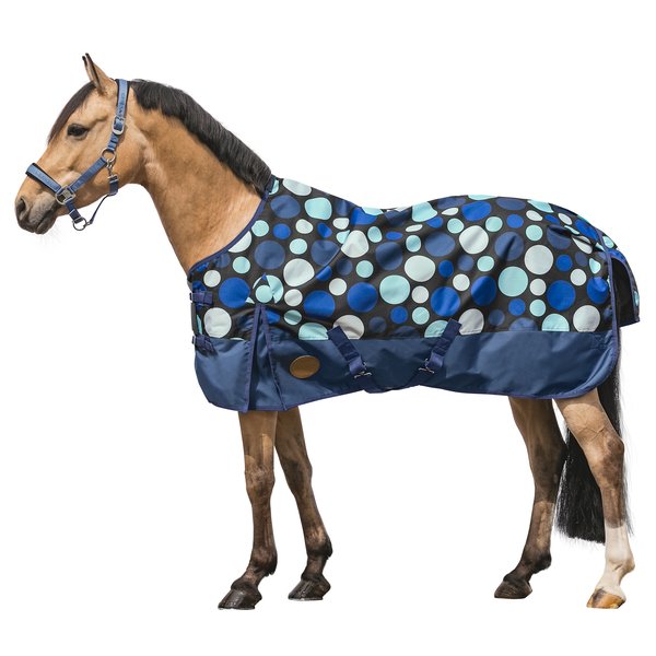 Horse-friends Outdoordecke Pony blue dots | 75 cm