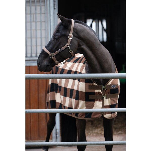 Horse-friends zweetdeken Sheffield brown/check | 125 cm