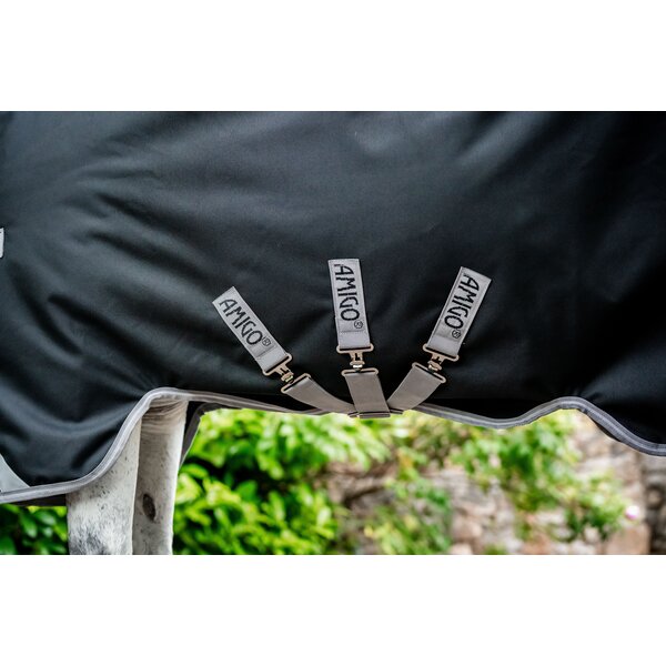 HORSEWARE outdoor deken AMIGO 1200 D, 50 g black/titanium grey | 125 cm