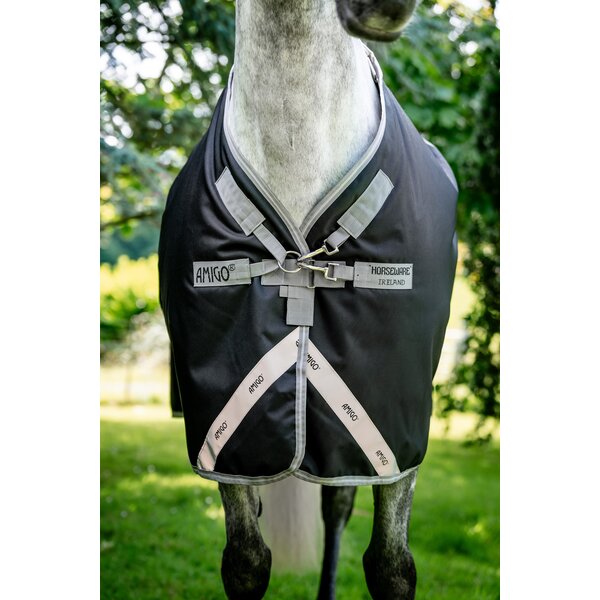 HORSEWARE weidedeken AMIGO 1200D, 100 g black/titanium grey | 125 cm