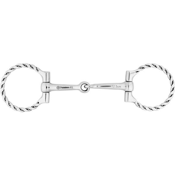 Passion 4Q Snaffle Bit mit D-Ringe silver | 12,5 cm