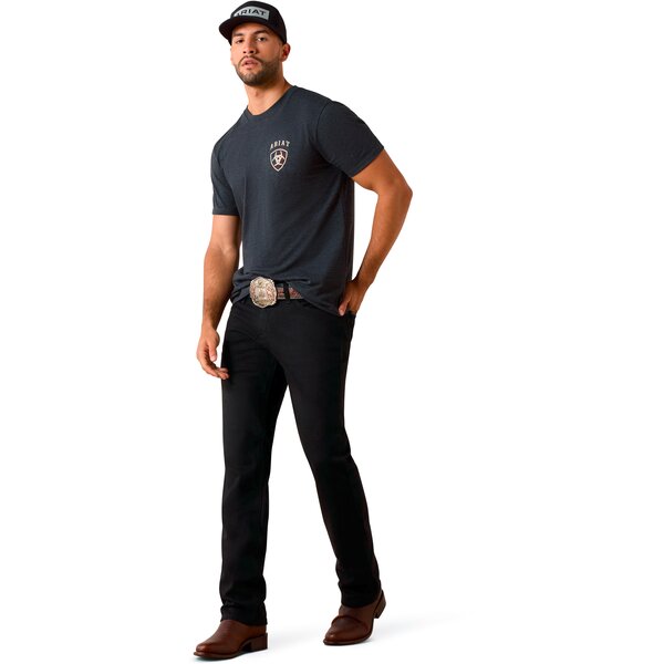 ARIAT T-shirt American Bison charcoal heather | XXL