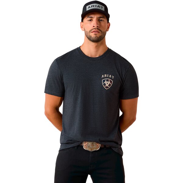ARIAT T-shirt American Bison charcoal heather | XXL