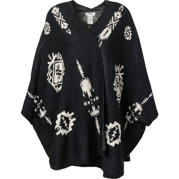 ARIAT Delta Poncho black | M/L