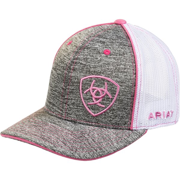 ARIAT Offset Shield Cap grey/pink | One size