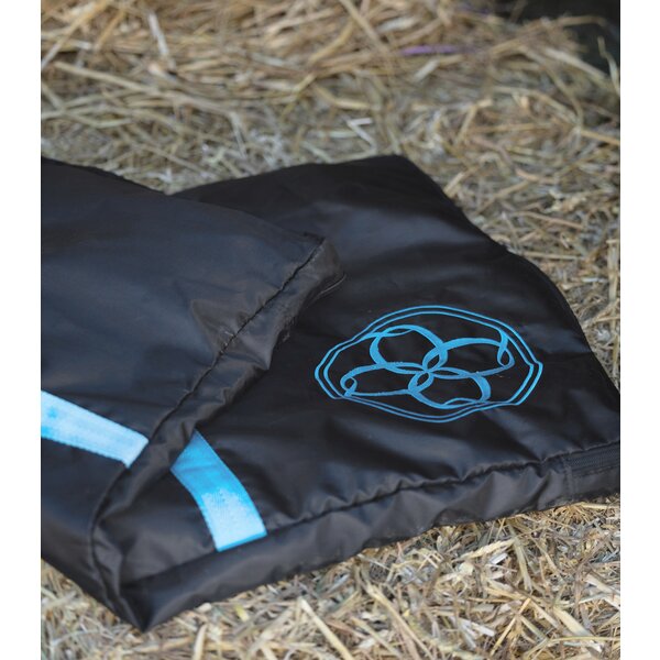 Passion 4Q tas voor westernpad/-deken black/turquoise | ca. 100 x 55 x 5 cm