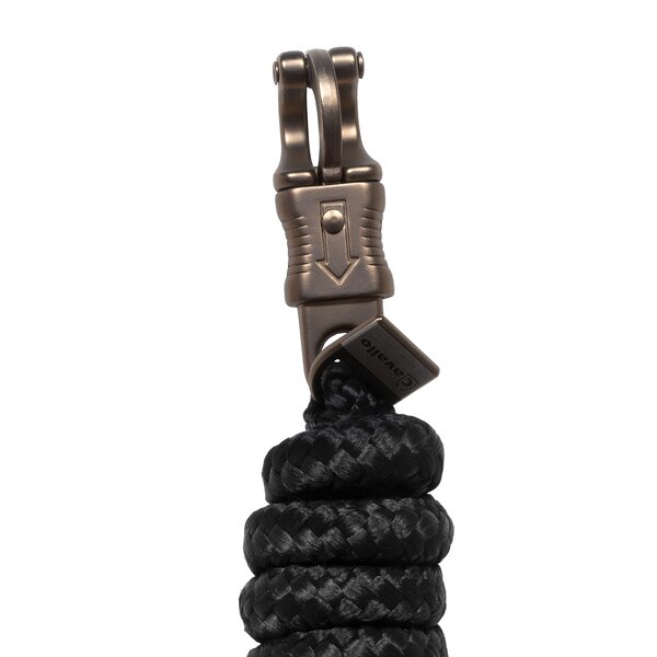 Cavallo halstertouw met paniekhaak CAVALLANI black | One size