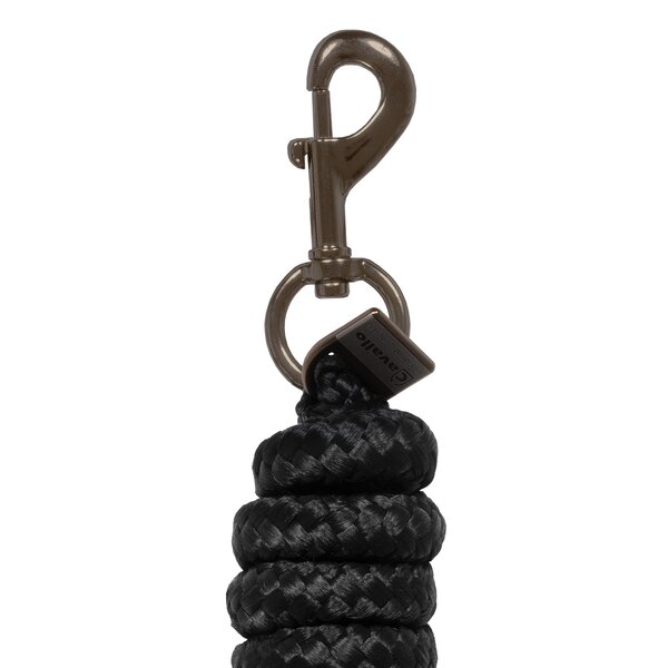 Cavallo halstertouw met karabijnhaak CAVALLEOU black | One size