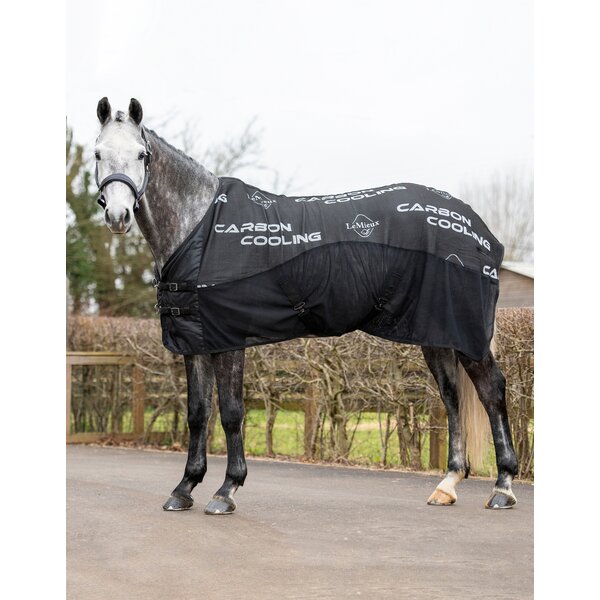 LeMieux zweetdeken Carbon Cooler Rug black | 155 cm