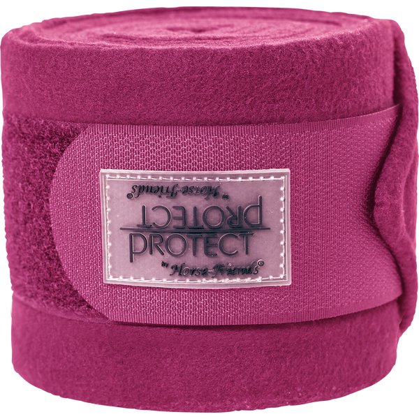 PROTECT by Horse-friends fleece bandages voor pony's berry | Pony(2,9 m x 8,5 cm)